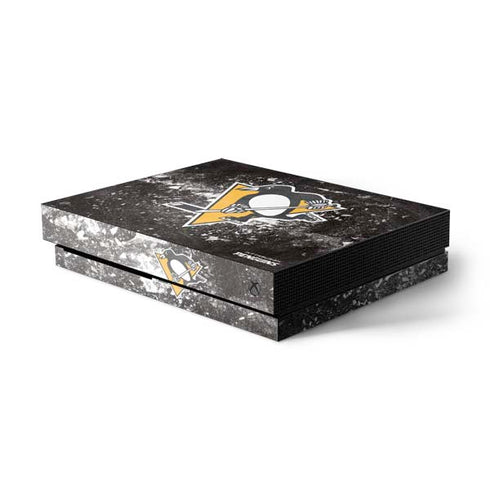 NHL Pittsburgh Penguins Frozen Xbox One X Console Skin